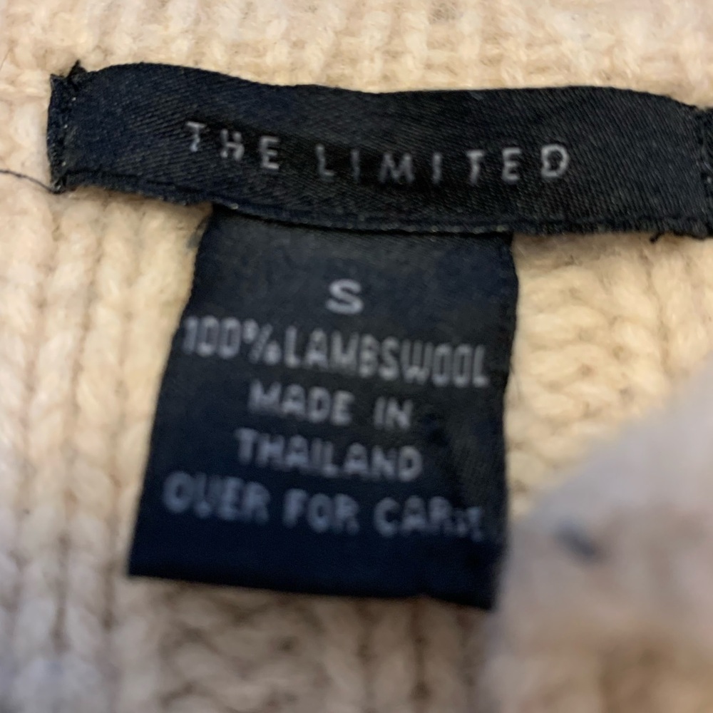 The Limited Cream wool Ribbed Cardigan - Picture 4 of 4